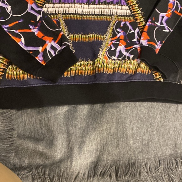 Peter Pilotto Purple and Blue Geometric Embellished Sweatshirt - vintage - Picture 5 of 5